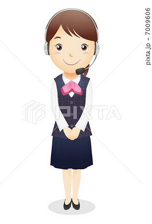 受付事務の女性イラスト 7009606