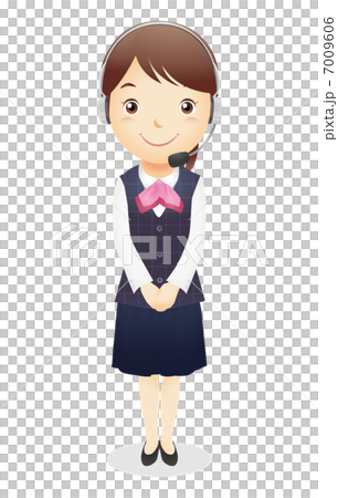 受付事務の女性イラスト 7009606