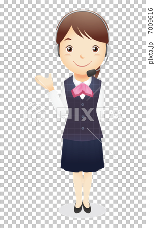 Illustration of reception desk clerk Illustration of reception desk clerk 7009616
