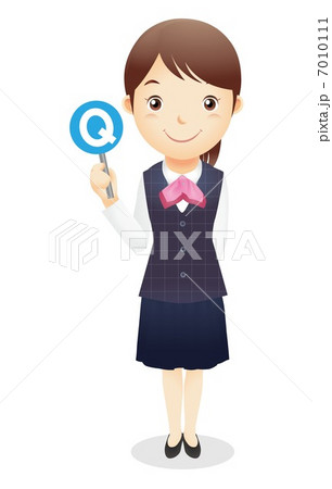 受付事務の女性イラスト 受付事務の女性イラスト 7010111