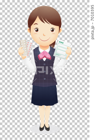 Illustration of reception desk clerk Illustration of reception desk clerk 7010395