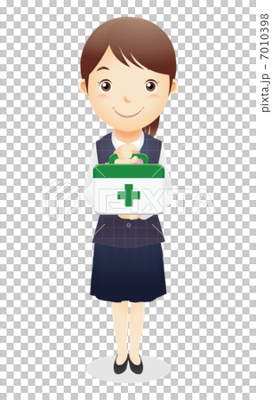 受付事務の女性イラスト 7010398