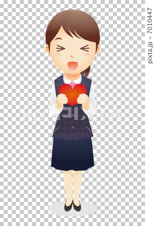 受付事務の女性イラスト 7010447