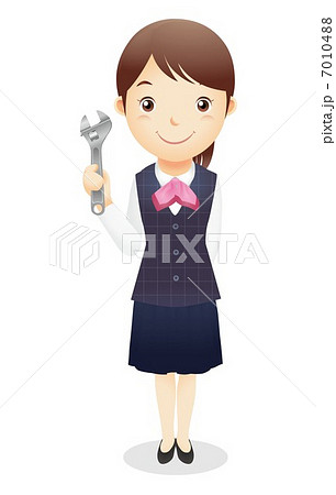 受付事務の女性イラスト 7010488