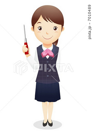 受付事務の女性イラスト 受付事務の女性イラスト 7010489