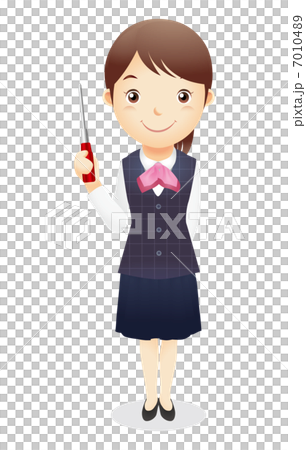 受付事務の女性イラスト 受付事務の女性イラスト 7010489