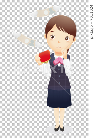 受付事務の女性イラスト 7011024