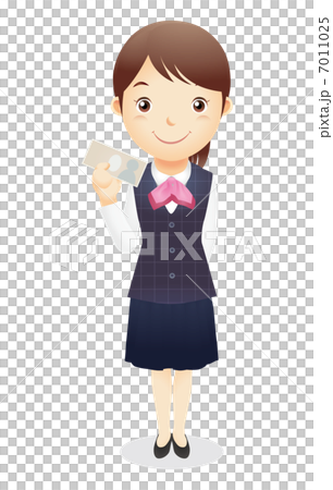 受付事務の女性イラスト 7011025