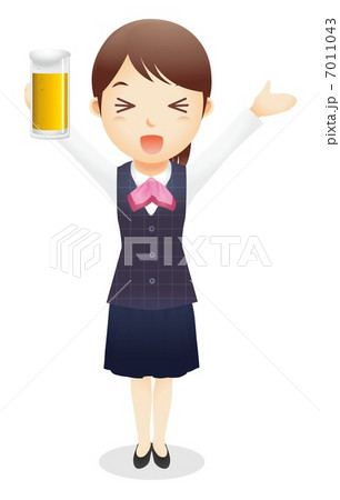 受付事務の女性イラスト 7011043