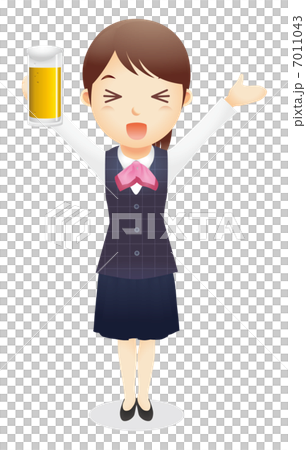 受付事務の女性イラスト 7011043