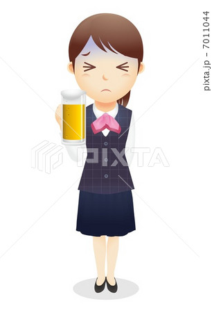 受付事務の女性イラスト 7011044