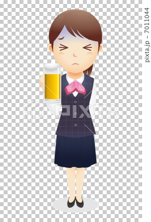 受付事務の女性イラスト 7011044
