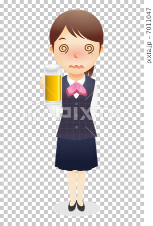 受付事務の女性イラスト 受付事務の女性イラスト 7011047
