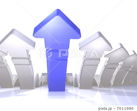 躍進を表すアブストラクト3DCGイラスト 7011990