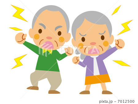 激しく怒っています、老夫婦 7012500