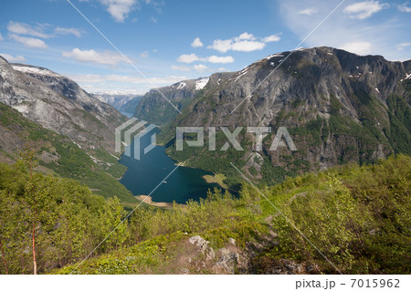 Naeroyfjord - famous UNESCO World Heritage Site in Norway. 7015962