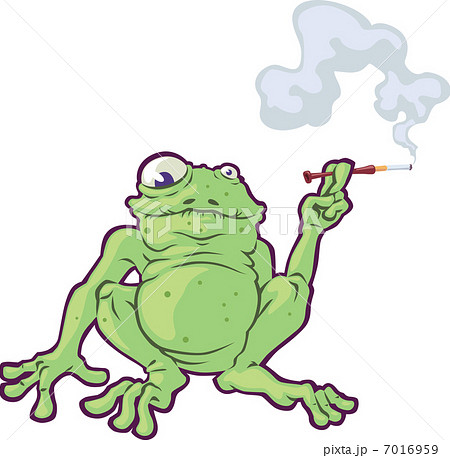 cigarette frog can we please get a chain going in the replies Framed Frog Smoking Cigar Poster