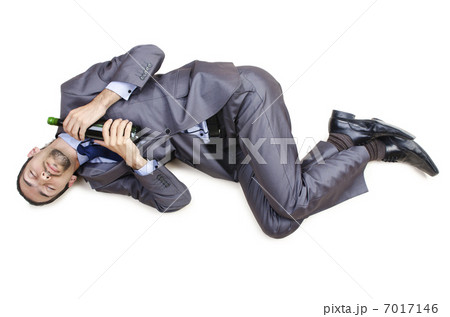 Dead businessman on the floor 7017146