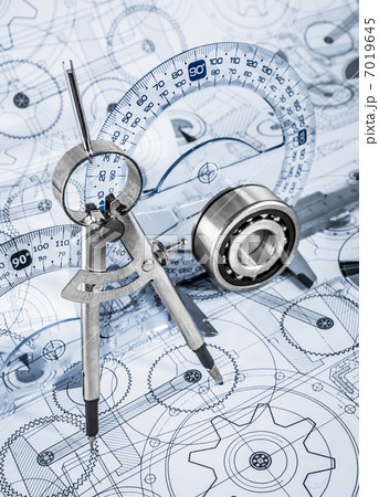 Technical drawings with the bearing 7019645