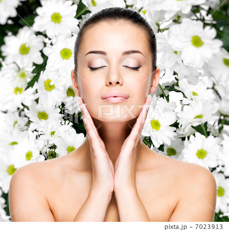 woman with healthy skin of face woman with healthy skin of face 7023913