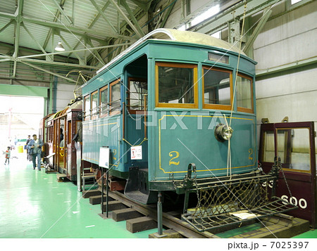 能勢電鉄 1形 2号 カットボディー 正雀工場 元電車館展示 能勢電鉄 1形 2号 カットボディー 正雀工場 元電車館展示 7025397