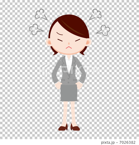 会社員 女性 怒る 7026382