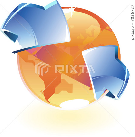 Earth with arrows 7026727