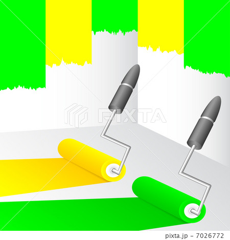Yellow and green paint. 7026772