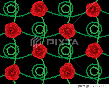 Seamless rose pattern 7027332