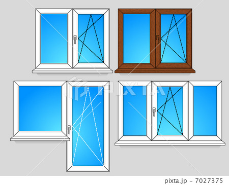 Set of window templatesのイラスト素材 [7027375] - PIXTA
