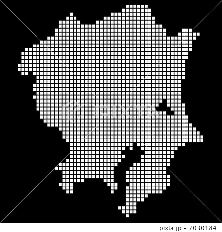 関東地図(黒バック) 関東地図(黒バック) 7030184