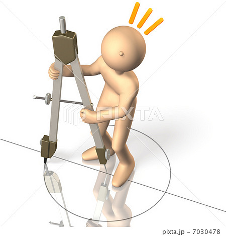 作図を描いた3Dレンダリング画像 作図を描いた3Dレンダリング画像 7030478