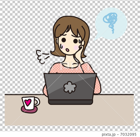 Personal computer operation Women's sigh 7032095