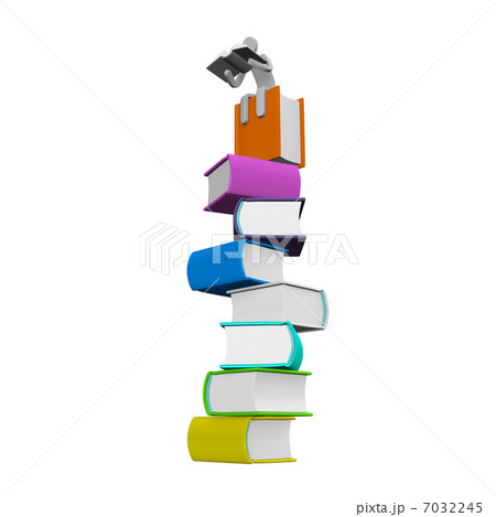 PersonWhoIsReadingBookOnManyBooks 7032245
