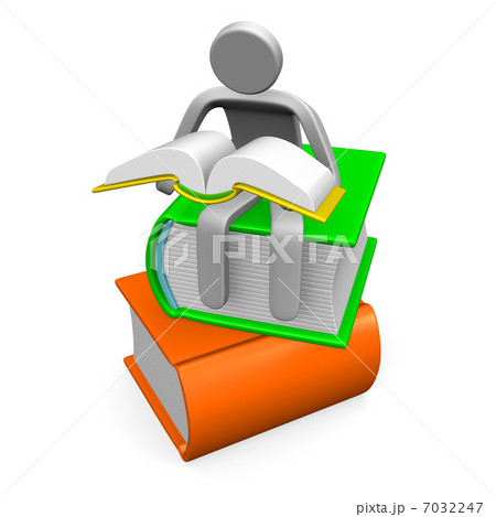 PersonWhoIsReadingBookOnBigBooksTop 7032247