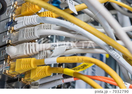 network hub and patch cables 7032790