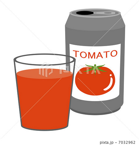 トマトジュースのイラスト素材