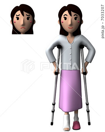 骨折（表情パーツ付き） 7033207