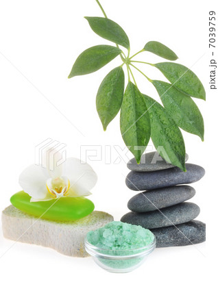 towel and green soap towel and green soap 7039759