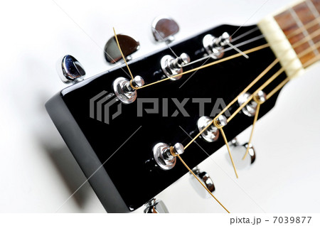 headstock of acoustic guitar 7039877