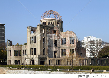 平和 原爆 核 広島 戦争 公園 広島平和記念公園 原爆ドームの写真素材