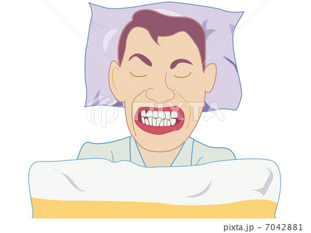 歯ぎしりをする 歯ぎしりをする 7042881