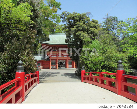 大宮氷川神社　楼門と神橋 7043534