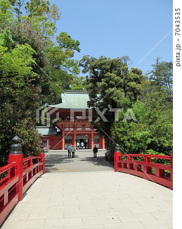 大宮氷川神社　楼門と神橋 7043535