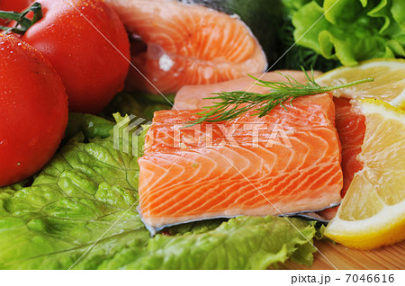 pieces of salmon pieces of salmon 7046616