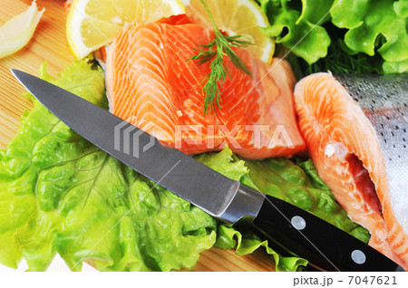 pieces of salmon pieces of salmon 7047621