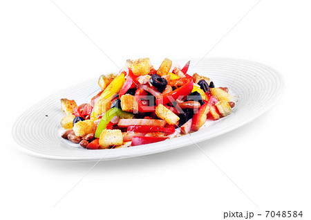 salad on plate salad on plate 7048584