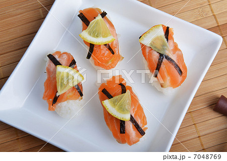 sushi with salmon 7048769