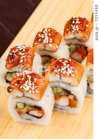 sushi with eel sushi with eel 7053489