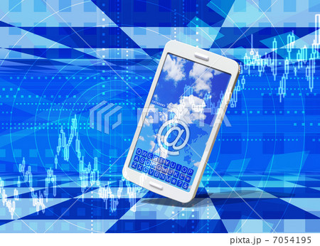 株価チャートとスマートフォン 7054195